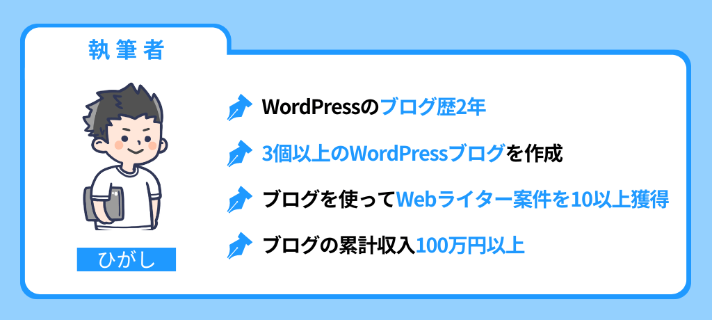 WordPressブログの実績。